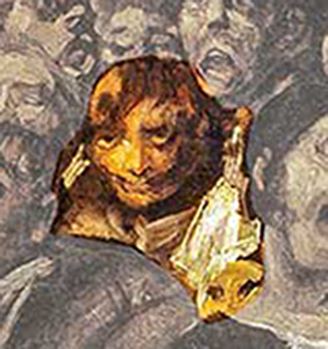 تصویر ناپلئون برجسته شده در تابلوی زیارت سن ایزیدرو